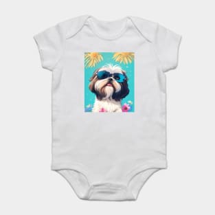 shih tzu Baby Bodysuit